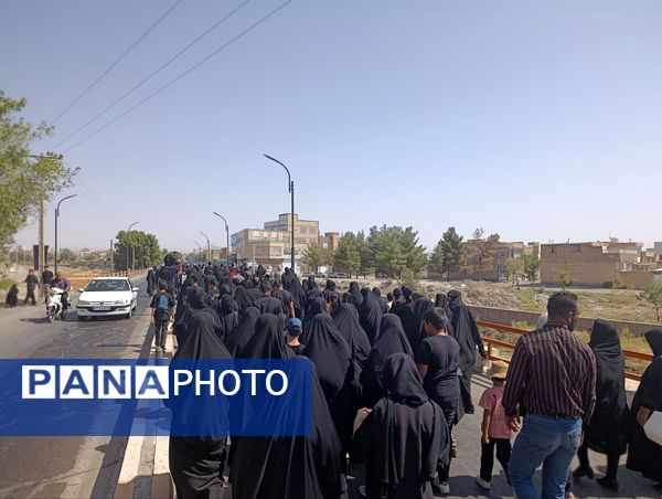 پیاده‌روی جاماندگان اربعین در تربت حیدریه 