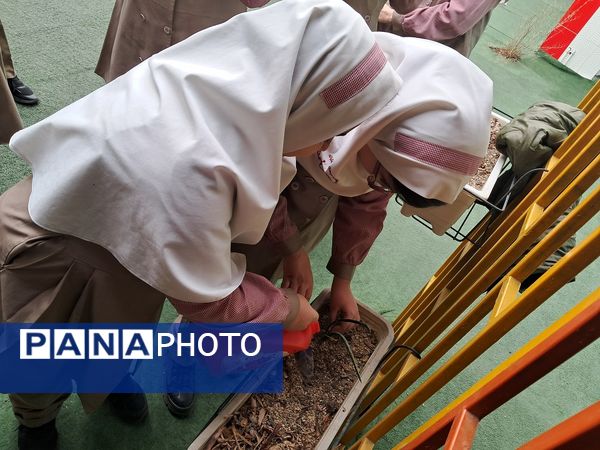 روز درختکاری متفاوت در دبستان ارمغان هستی ناحیه 3 کرج