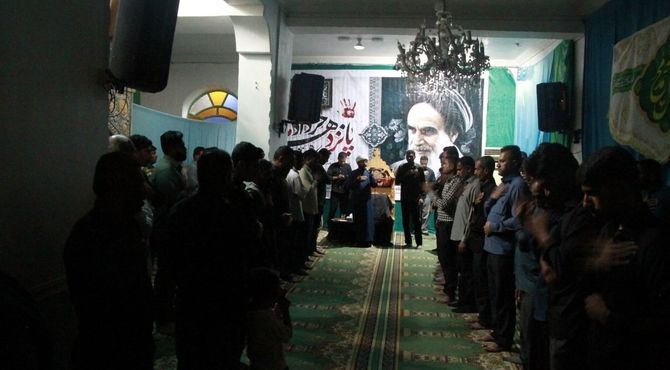 مراسم ارتحال جانگداز امام خمینی(ره ) در رودان