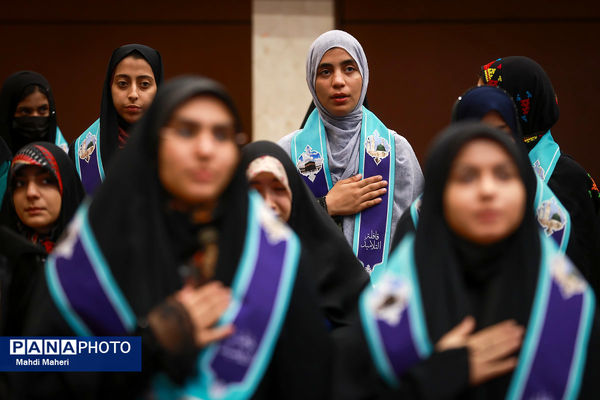 مراسم آموزش کاروان‌های عمره دانش‌آموزی به دانش‌آموزان عازم سرزمین وحی