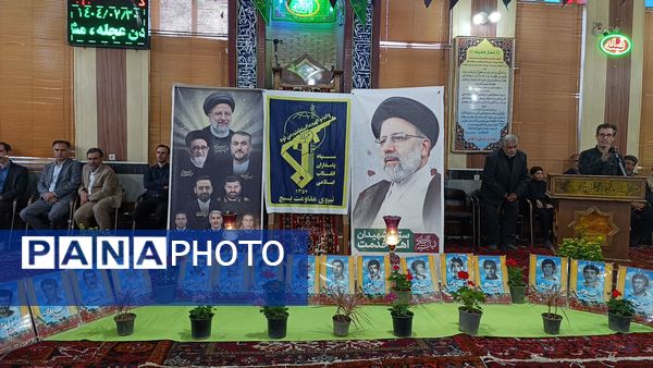 مراسم شهدای خدمت در ایلخچی با حضور دانش‌آموزان پیشتاز