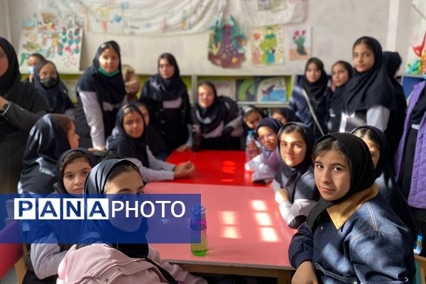 دانش‌آموزان دبیرستان نگین‌دانش ورامین میهمان کتابخانه رازی شدند