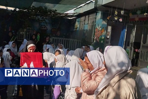 پیوند دل‌های دانش‌آموزان شهرقدس در سوگ حضرت زهرا(س)