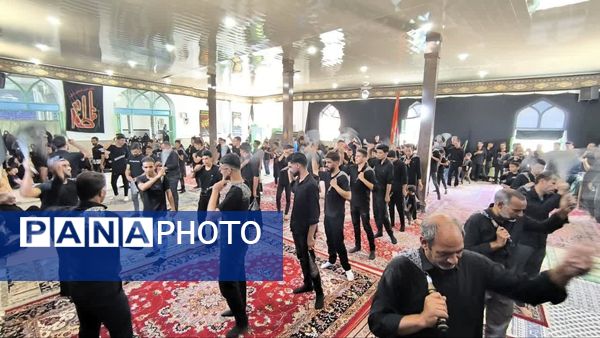 مراسم عزاداری و زنجیرزنی تاسوعای حسینی در شهر حسن آباد جرقویه علیا 