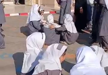 مانور زلزله در دبستان حضرت رقیه(س) روستای صرم