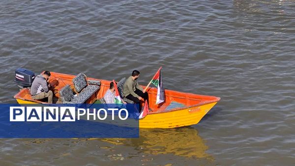 قایقداران بندر انزلی با «کاروان صمود» به ناوگان جهانی آزادگان پیوستند