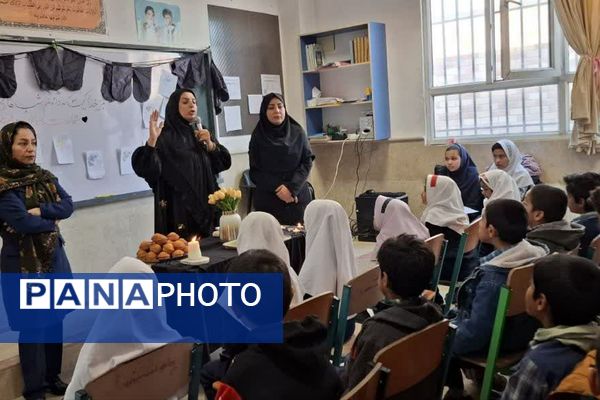 ویژه‌ برنامه‌های عزاداری حضرت زهرا(س) و هفته بسیج در مدرسه باران