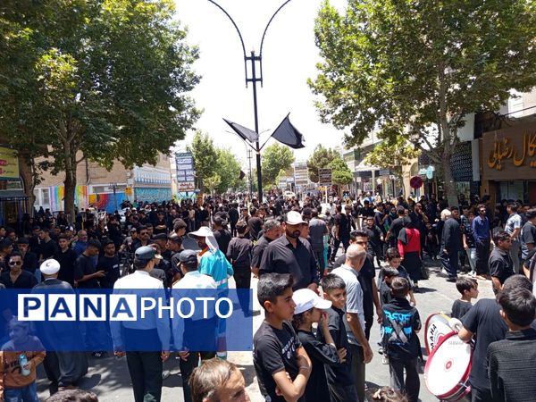 عزاداری هیأت های کاشمر در روز هفتم ماه محرم