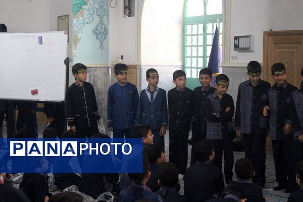 عزاداری دانشآموزان قم در آستان مقدس امامزاده سیدعلی(ع)