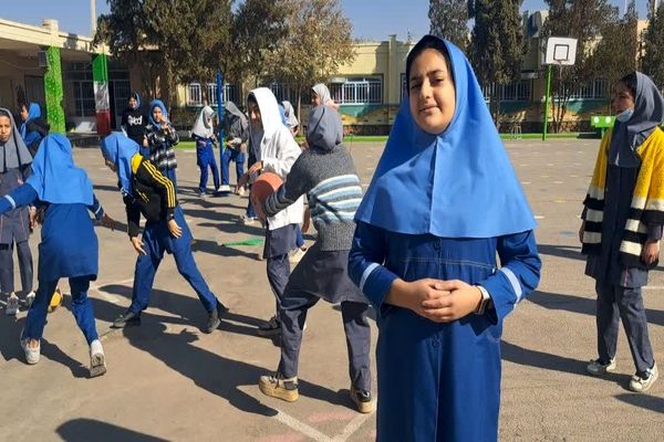 تمرین آمادگی برای زلزله در دبستان دخترانه ام البنین(س)