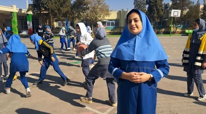 تمرین آمادگی برای زلزله در دبستان دخترانه ام البنین(س)