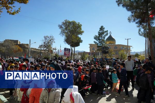 راهپیمایی با شکوه ۱۳ آبان ماه در شهرستان آباده