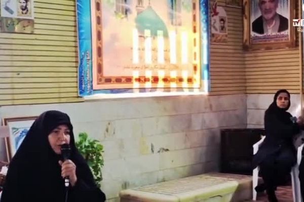 سوگواری عاشقان حضرت زهرا (س) در گلزار شهدای شهر  