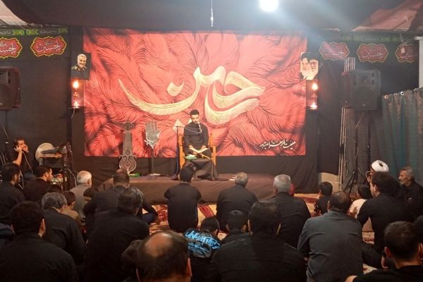 مراسم عزاداری ظهر تاسوعای حسینی در هیئت الزهرای نیشابور 