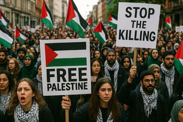 پژواک انسانیت از منچستر تا کپنهاگ در حمایت از غزه