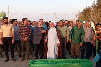 تشییع پیکر خیّر نیک‌اندیش و مدرسه‌ساز شهرستان میبد