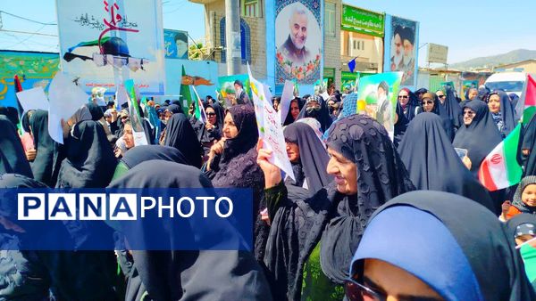 حضور پرشور کودکان و نوجوانان در راهپیمایی روز قدس لنده