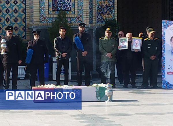 مراسم تشییع پیکر پاک شهید علی‌اصغر آدینه، صحنه‌ای از شکوه ایمان و وفاداری