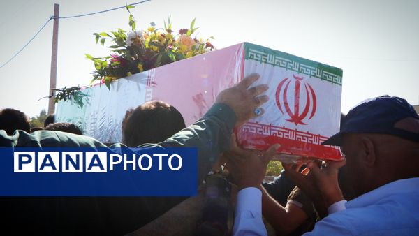 تشییع پیکر مطهر شهید گمنام در روستاهای شهرستان ریگان