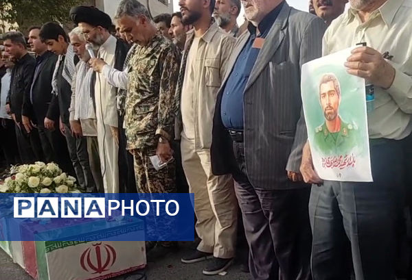 تشییع باشکوه پیکر شهید مبارزه با اسرائیل جنایتکار