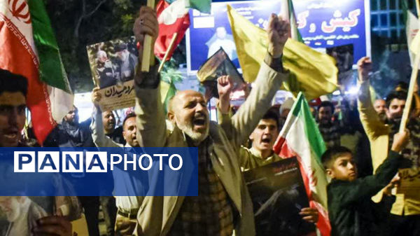 شادی مردم پس از انتقام وعده صادق ۲ در بجنورد
