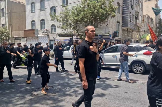 برگزاری مراسم روز عاشورا در خیابان آقاجانلو