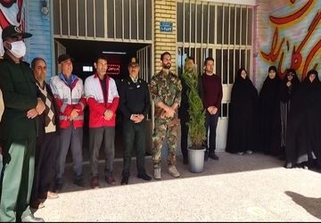 مانور حمله هوایی در دبیرستان شهید مصطفی خمینی اسکو