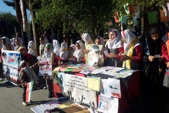 حضور پرشور مردم آبدانان در راهپیمایی یوم الله ۱۳ آبان 