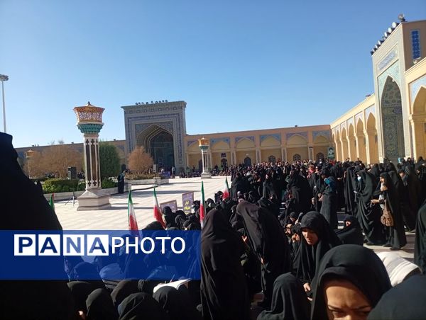 آرامگاه مدرس کاشمرصحنه تجدید میثاق بسیجیان در هفته بسیج  