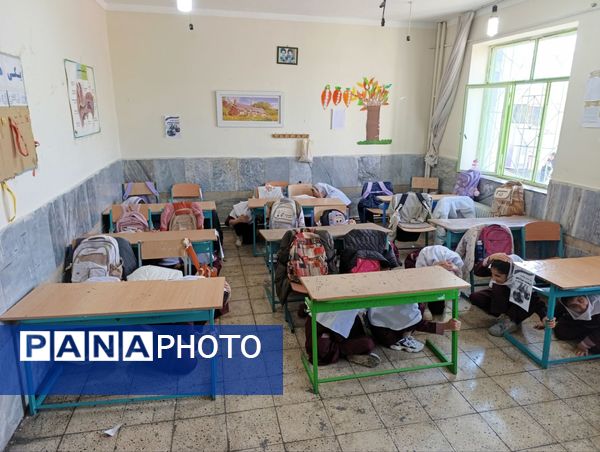 بیست و هفتمین مانور سراسری زلزله در مدارس شهرستان چوار