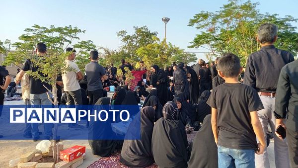 زیارت اهل قبور در غروب تاسوعای حسینی در روستای نقاب