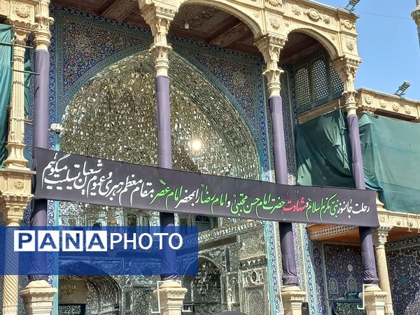 دسته عزاداری بانوان قم در سالروز شهادت امام رضا(ع)