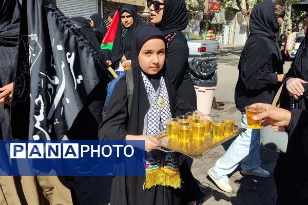 جاماندگان اربعین حسینی در  راهپیمایی حرم تا حرم نیشابور 