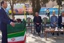 افتتاح زمین والیبال در دبیرستان ماندگار و نمونه دولتی سعدی 