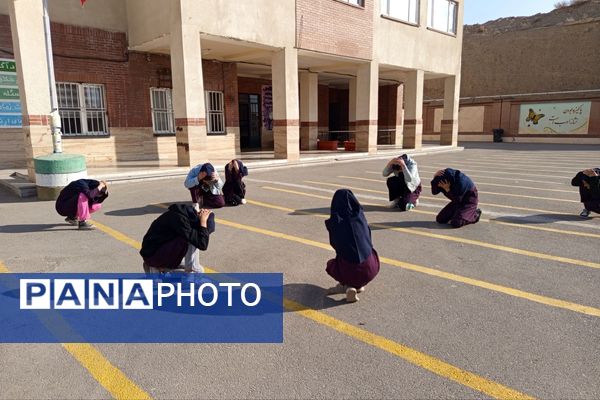 مانور سراسری زلزله و ایمنی در مدارس پردیس