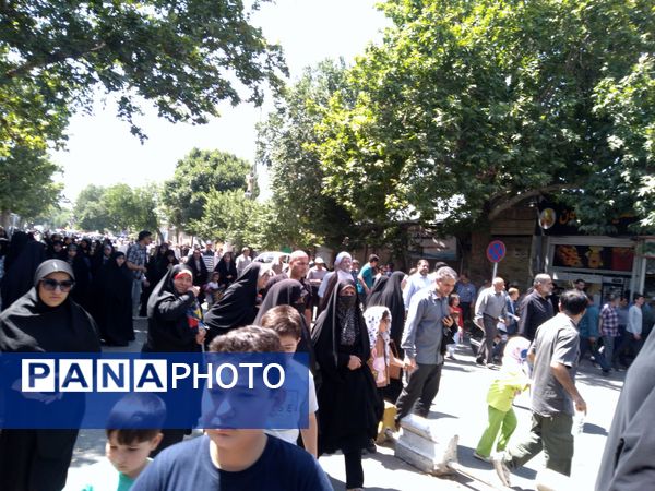 راهپیمایی مردم قزوین در جمعه خشم ونصر 