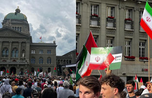 تجمع شهروندان سوئیسی برای حمایت از ایران؛ کارگردان عراقی همدردی کرد