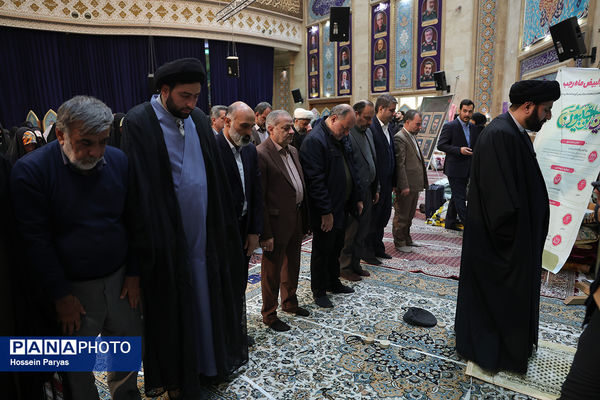 حضور وزیر آموزش و پرورش در جمع دانش‌آموزان معتکف