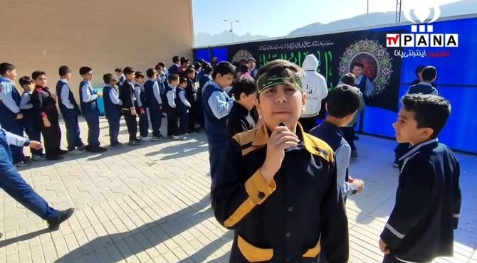 برپایی موکب عزاداری ایام فاطمیه در دبستان پسرانه سما تفت