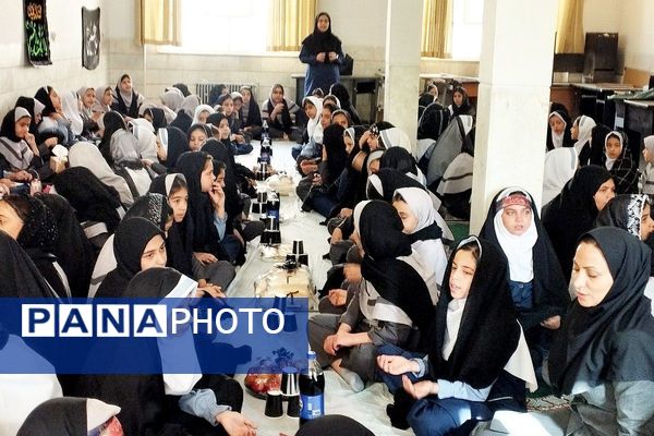 مراسم سوگواری ایام فاطمیه در دبستان موسی‌بن‌جعفر(ع) بهارستان‌دو