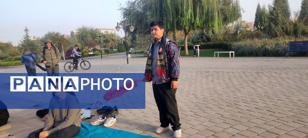 زیارت عاشورا و غبار روبی مزار شهدای گمنام نیشابور