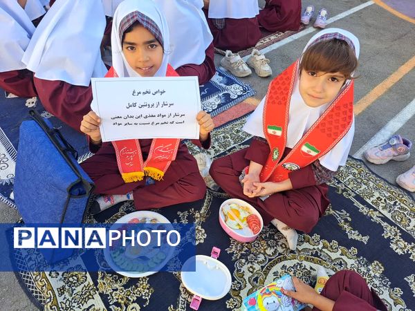 جشن روز جهانی تخم مرغ در دبستان دخترانه الزهرا یزد