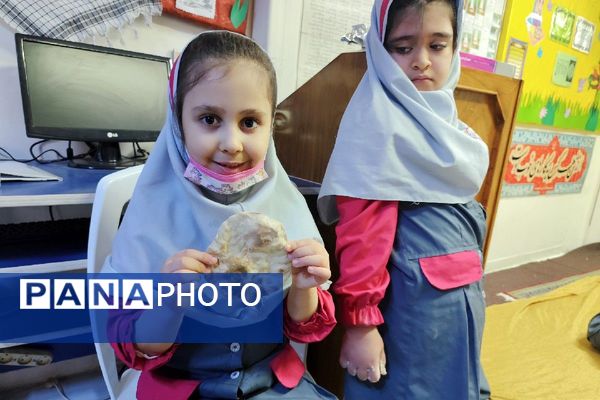 تجربه‌ای خوش‌مزه برای یادگیری الفبا در دبستان سارا شهرستان ملارد