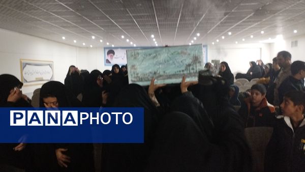 مراسم استقبال تشییع وداع و تکریم شهید خوشنام در خلیل آباد 