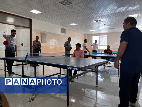 رقابت ورزشی تنیس روی میز فرهنگیان در نوخندان