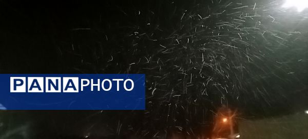 بارش برف پاییزی در شهرزیبای بار نیشابور 