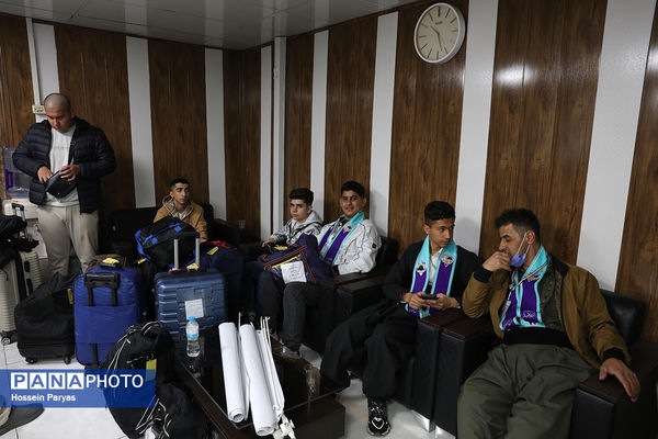 آیین بدرقه دانش‌آموزان و مربیان عمره‌گزار به سرزمین وحی