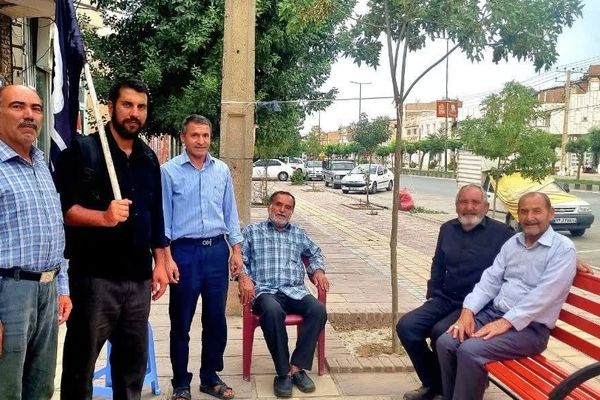 لالجین به استقبال اولین زائر اربعین رفت