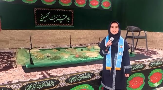 برپایی سفره حضرت رقیه (س) در هنرستان نمونه میرجلیلی