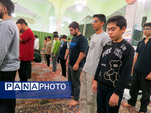 اعتکاف دانش‌آموزان مسجد انقلاب شهرستان بجنورد 